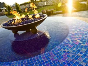 Fire Bowl fountain custom swimming pools champion pools west palm beach